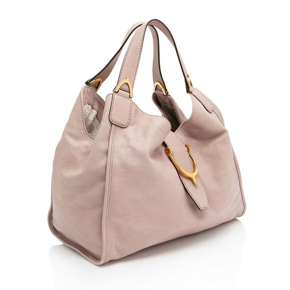 Gucci Leather Stirrup Tote - Picture 2 of 15